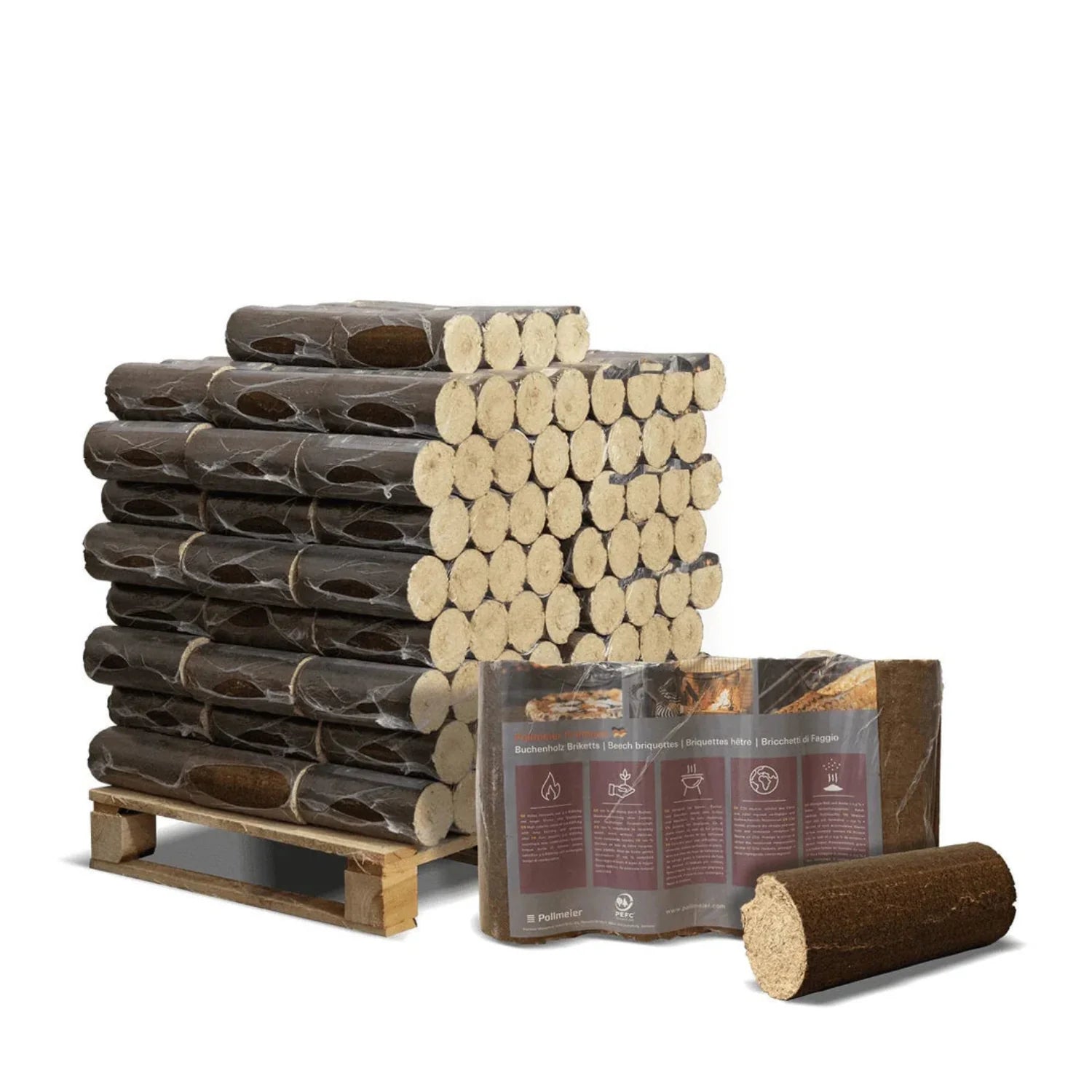 Pollmeier Premium Buchenholz Briketts